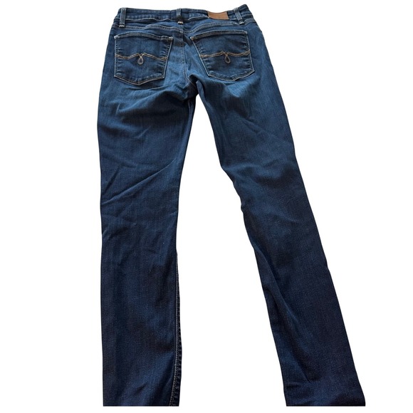 Lucky Brand Jeans Womens 29 Dark Blue Skinny Mid Rise Stretch Denim Classic - Picture 5 of 16